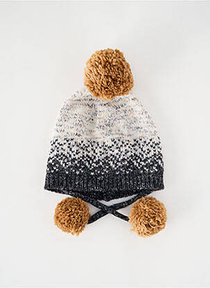 Bonnet imprimé fantaisie gris BUHO garçon