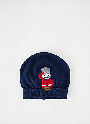 Bonnet imprimé fantaisie bleu BOBOLI garçon
