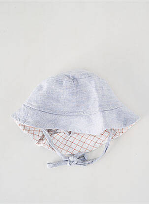 Chapeau fermeture liens à nouer bleu BUHO garçon