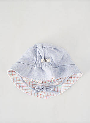 Chapeau fermeture liens à nouer bleu BUHO garçon