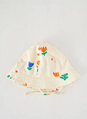 Chapeau imprimé fleurs beige BOBO CHOSES fille