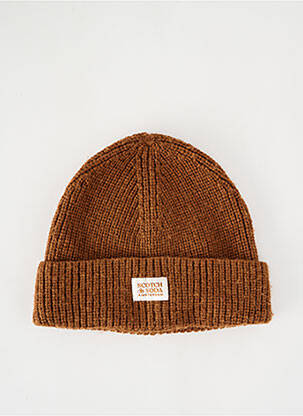 Bonnet maille grosse maille marron SCOTCH & SODA enfant