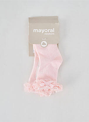 Chaussettes stretch rose MAYORAL fille
