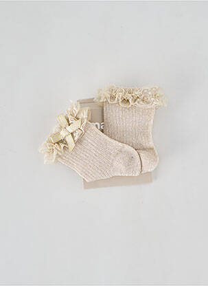 Chaussettes effet matière satinée or MAYORAL fille