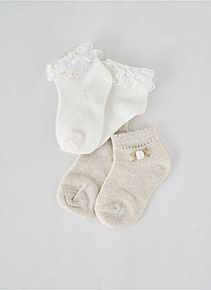 Chaussettes effet matière satinée or MAYORAL fille