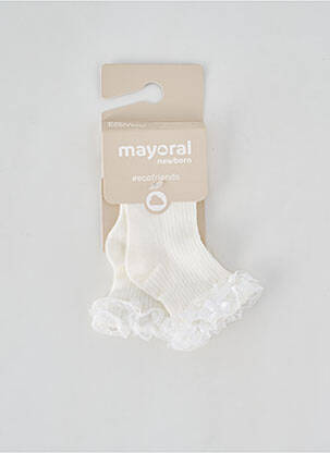Chaussettes stretch beige MAYORAL fille