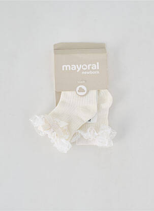 Chaussettes stretch beige MAYORAL fille