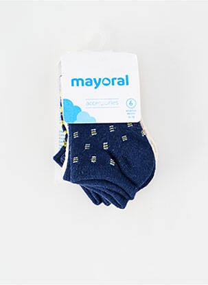 Chaussettes imprimé fantaisie bleu MAYORAL garcon