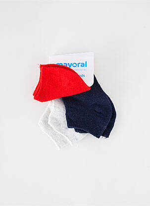 Chaussettes stretch rouge MAYORAL garçon