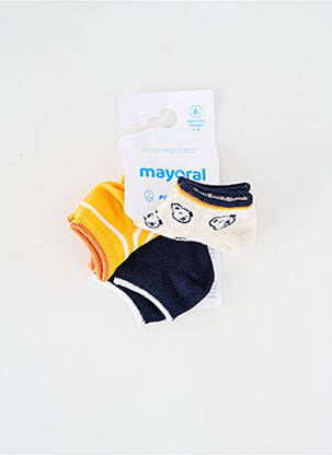 Chaussettes imprimé fantaisie jaune MAYORAL garcon