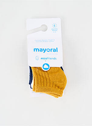 Chaussettes stretch jaune MAYORAL garcon
