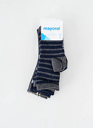 Chaussettes imprimé fantaisie bleu MAYORAL garcon