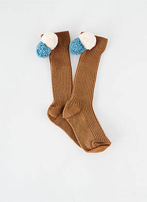 Chaussettes stretch marron BUHO enfant