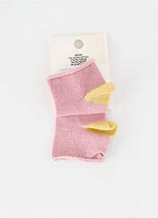 Chaussettes rose LOUIS*LOUISE pour fille seconde vue