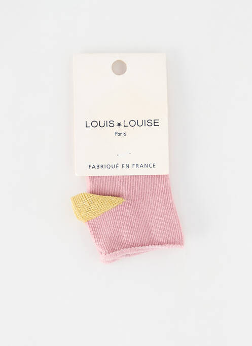Chaussettes rose LOUIS*LOUISE pour fille