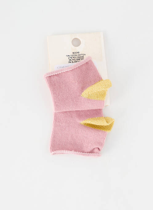 Chaussettes rose LOUIS*LOUISE pour fille