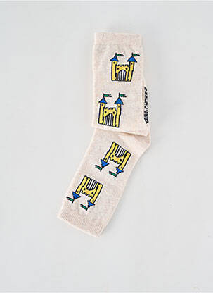 Chaussettes imprimé fantaisie beige BOBO CHOSES garçon