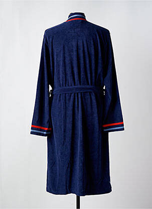 Robe de chambre manches longues bleu HAJO homme