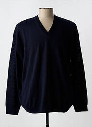 Pull col v manches longues noir LOUIS VICTOR homme
