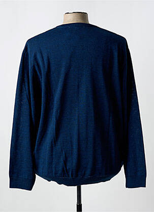 Pull col v manches longues bleu fonce LOUIS VICTOR homme