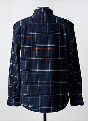 Chemise manches longues imprimé fantaisie bleu CAPTEN homme