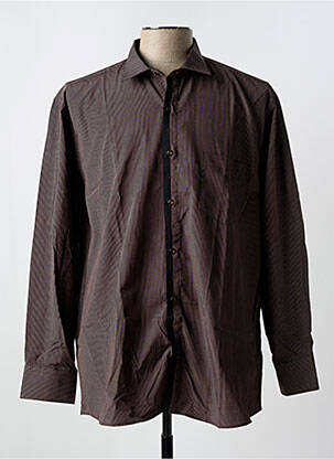 Chemise manches longues imprimé fantaisie noir LOUIS VICTOR homme