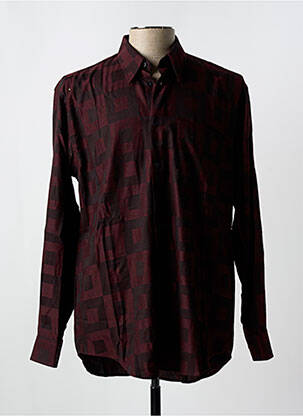 Chemise manches longues imprimé fantaisie rouge NEU PAP homme