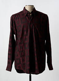 Chemise manches longues imprimé fantaisie rouge NEU PAP homme