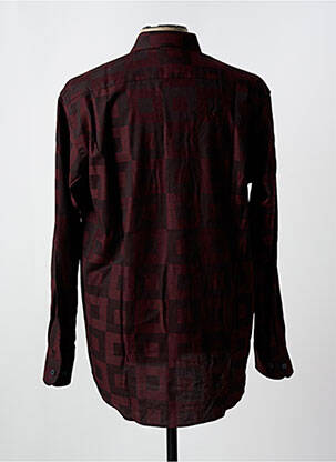 Chemise manches longues imprimé fantaisie rouge NEU PAP homme