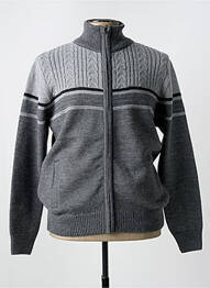 Gilet manches longues manches longues gris LOUIS VICTOR homme
