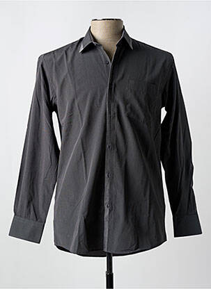 Chemise manches longues imprimé fantaisie gris LOUIS VICTOR homme