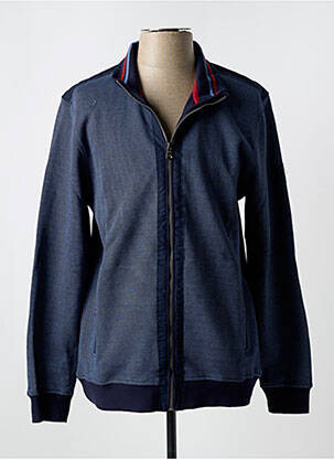Veste casual resserrée sur le bas bleu PETER COFOX homme