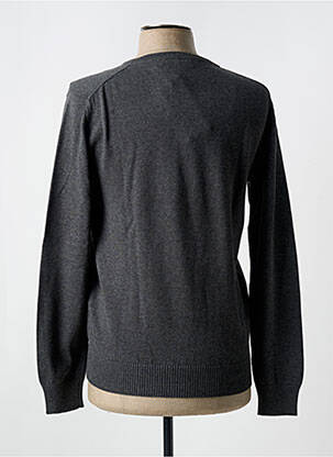 Pull col v manches longues gris MXO homme