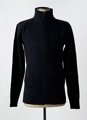 Pull Cardigan Homme à Fermeture éclair Et Col Montant – Couleur Unie, Style Décontracté, Pour Moto, Loisirs Ou Quotidien