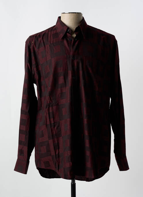 Chemise manches longues imprimé fantaisie rouge NEU PAP homme