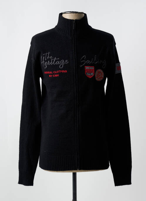 Gilet manches longues noir CBK pour homme