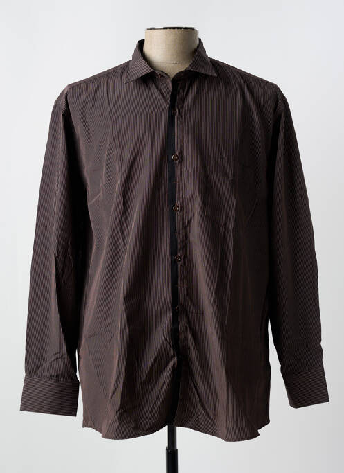 Chemise manches longues noir LOUIS VICTOR pour homme