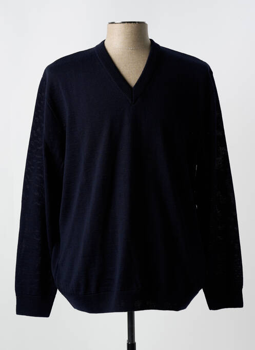 Pull col v manches longues noir LOUIS VICTOR homme