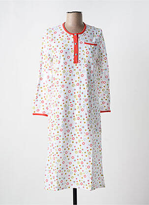 Chemise de nuit manches longues blanc PRIVILEGE femme