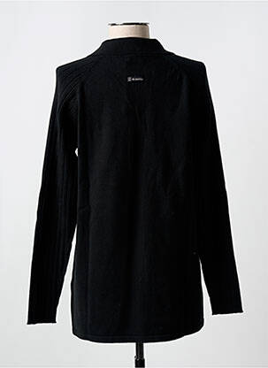 Gilet manches longues fermeture boutonnée sur le devant noir ARMOR LUX femme
