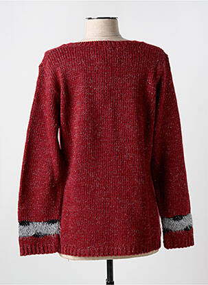 Gilet manches longues fermeture boutonnée sur le devant rouge PLURIELLES femme