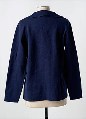 Veste casual poches bleu THEL ELEGANCE femme