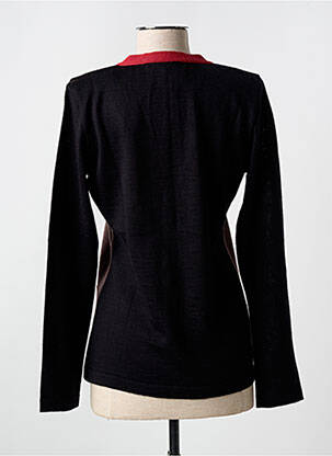 Gilet manches longues coupe cintrée noir CLAUDE DE SAIVRE femme