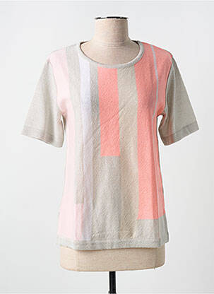 T-shirt imprimé fantaisie manches courtes gris NADIA femme