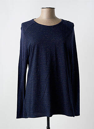Pull coupe cintrée manches longues bleu ARMOR LUX femme
