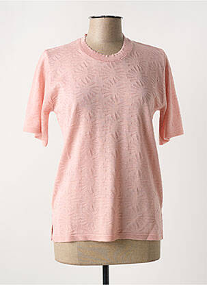 T-shirt coupe cintrée manches courtes rose ANGELLA femme