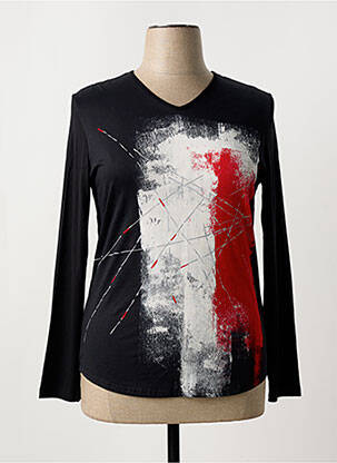 T-shirt manches longues manches longues noir DESAIVRE femme