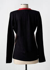 Gilet manches longues noir CLAUDE DE SAIVRE pour femme seconde vue