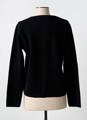 Gilet manches longues noir FELINO pour femme seconde vue