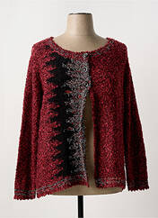 Gilet manches longues rouge 20/20 pour femme seconde vue